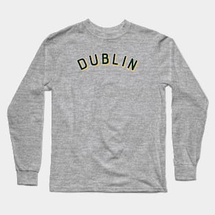 Dublin Ireland Vintage Arched Type Long Sleeve T-Shirt